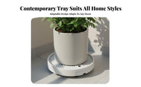 Flower Pot Tray with Wheels Indoor & Outdoor Use Pot Mover with Wheels Easy to Clean Wheeled Planter Saucer for Seniors, Garden, Living Room, Office
