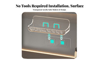 Adhesive Cosmetic shelf Transparent Design Adhesive shelf Easy to Install