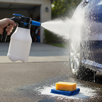 1.5L Electric/Manual Car Wash Foam Sprayer with Pressure Nozzle for Vehicle Cleaning and Gardening