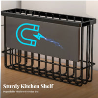 Metal-gripping Refrigerator Side Rack Easy Installation Metal-gripping Refrigerator Shelf