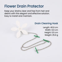 Tools for Hair Removal in Sink, Kitchen for Plumbing, Flower Shaped Drain Cleaner for Homeowners