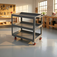 Industrial Mobile Tool Cart with Component Organizer Heavy-Duty Rolling Tool Cart Long-Lasting Portable for Mechanics, Diyers, Garage, Auto Repair Shop