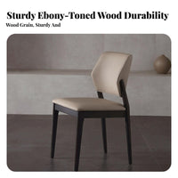 Zen-Inspired Design Padded Side Chair Nordic aesthetic Woven Seat Side Chair Light Luxury Seating Furniture Minimalist visual aesthetic for homeowners, Office Workers, Interior Designers, Dining Room, Kitchen, Bedroom, Restaurant