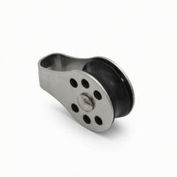 Single-Sheave Pulley Stainless Steel Pulley with Ball Bearing Hardware Low-Friction Compact for Sailors, Sailboat Rigging