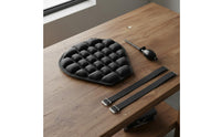 Motorcycle Inflatable Seat Cushion Comfortable Seat Cushion with Air Cells Supportive for Commuters, Long-Distance Riding