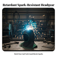 Dust-Proof Welder Safety Shawl Hood Long-Lasting Metalworking Shawl Cap Lightweight for Metalworkers, Fabricators