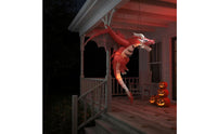 Hanging Inflatable Dragon Halloween Decoration with Lights Lighted Decoration for Porch