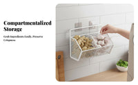 Hanging Produce Basket Space-Saving Kitchen Organizer Easy Assembly for Bathroom