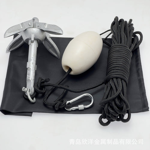 0.7kg Galvanized Folding Boat Anchor Set, Umbrella Shape