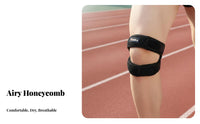 Patellar Support Band Breathable Patella Tendon Strap Shock Absorption Adjustable Knee Strap for Women, Fitness Enthusiasts, Running, Biking, Workout