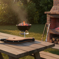Wooden Fireplace Bellow Easy to Operate Hand Operated Bellow Portable BBQ Kindling Assistant Tool for Barbecue, Outdoor