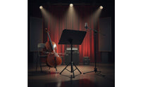 Folding Music Stand Foldable Design Adjustable Height Music Stand Large Panel Musical Instrument Accessory for Instrumentalists, Home Practice
