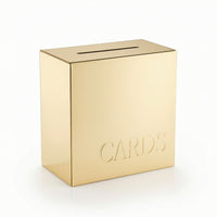Wedding Card Box Modern Clear Acrylic Card Box Square Shatterproof for Brides, Baby Shower