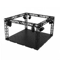 DIY Hangar Display Base Color Changing Lights Light-up Display Stage Modular Design Action Figure Concert Stage for Diorama Building, Toy Photography