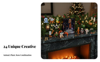 24 Pieces Hybrid Animal Toy Figures Creative Mixed Creatures Weird Creature Miniatures Imaginative Play Tiny Creatures Figurine Set for Fun Time