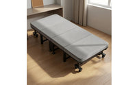 Foldable Rest Bed Upholstered Adjustable Head Cot Tubulars  Frame Rest Furniture for Office