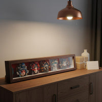 Chinese Opera Theatrical Face Art Vintage Opera Face Covering Wall Art Gallery Quality 3D Framed Arts for Living Room