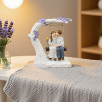 Resin Couple Swing Figurine for Home Decor