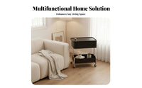 Trolley Organizer 3-tier Swivel Top Easy Mobility for Bedroom