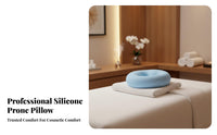 Silicone Face down Pillow Skin-Friendly Beauty Bed Face Cradle Non-Slip for Spas