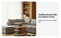 Movable with casters Adjustable C-shaped designd Desk Foldable Rolling C-shaped designd Tray Space-Saving Living Room Furniture Easy Assembly for Small Apartment Dwellers, telecommuting Workers, Students, Bedroom, Home Office