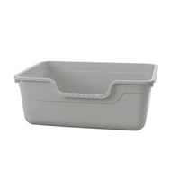 Easy-Access Open Top Cat Litter Box Large Cat Litter Box with High Sides Spacious Matte Finish for Cats