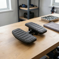 Anti-Slip Footboards with Rubber Grip Surface Wide Footboards Rectangular Floorboards Pivoting for Cruiser Riders, Motorcyclists, Highway Cruising, Motorcycle Customization