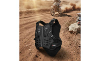 Breathable Motocross Shock Resistant Motocross Chest Protector Shockproof Motorcycle Protective Gear Vest Adjustable Straps for Terrain-Terrain