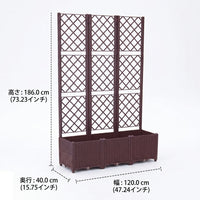 Trellis Planter, Planter Box, With Fence, Garden Trellis, With Drainage Hole, Climbing Plants, Vegetables, Flowers, Home Vegetable Garden, Balcony Gardening, Assembly Type, Outdoor Use