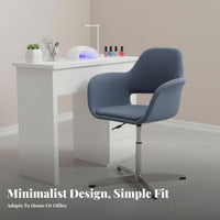 Modern Design archedd spine support Rolling Chair Adjustable Height Office Furniture 360-Degree rotate Ergonomic spine supportrest for Nail technicalnicians, Students, Women, Study Room, Bedroom