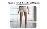 BJD Clothing Shorts butt-Hugging Design 1/6 Scale Doll Shorts Comfortable Material 1/6 Scale Figure Clothing for Hobbyists, Toy Photography,