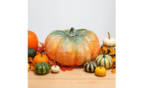 Decorative Foam Pumpkin Seasonal Artificial Pumpkin Lightweight Foam Pumpkins Realistic-Looking for Halloween, Home Display, Cabinet Decoration