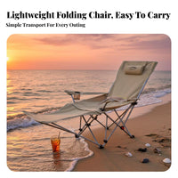 Adjustable Ground Chair Foldable Design Portable Seat Lightweight Outdoor Furniture for Beach& proceeders, Travelers, Fishing, Picnics, Travel