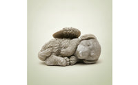 Angel Dog Statue Peaceful Angel Dog Figurine Garden Decoration Long-Lasting Feathered for Pet Owners, Patio, Flower Bed