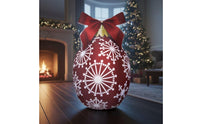 Festive Christmas Costume with Bow Sleeveless Ornament Costume Pullover Holiday Outfit Bulky for Partygoers