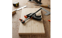 Strong Grip Quick Release F-Clamp Heavy Duty Quick Release Bar Clamp Long-Lasting Construction Hand Tool Non-Slip Pads for Woodworkers, Carpenters