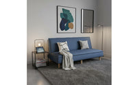 Space-Saving Foldable Sleeper Sofa 3-Position Adjustable Folding Sofa Bed Skin-Friendly Material Modern Minimalist Loveseat Bed High-Density Foam for Rental Homes, Small Apartments