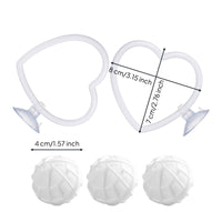 2 Pieces Aquarium Exercise Loop Interactive fishing Training Loop Lightweight with Suction Cup for Bettas