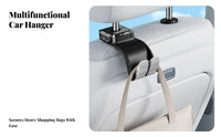 360° Rotation Car Seat Headrest Hook Universal Fit Car Headrest Hook Easy Installation for Drivers, Commuters, Travel, Road Trips, Commuting