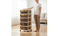 Multi-Layer Storage Drawers Space-Saving Design Stackable Drawer Organizer Large Capacity Drawer Unit for Kids, Bedroom, Living Room, Kitchen