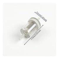 Inline Fuel Filter Transparent Inline Fuel Filter 1/4 Inch 50 Micron for DIYers, Engines
