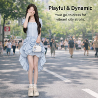 Maxi Dresses for Women UK with Drawstring Waist and Square Neckline, Summer Dress with Short Sleeves for Going Out, Plus Size Work