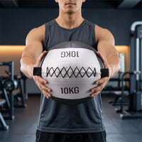 Medicine Ball with Handles Soft Medicine Ball Heavy-Duty for Midsection Exercises Workouts