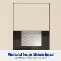 304 Stainless Steel Niche Trash Can, Built-in Tissue Box, Bathroom Wall Niche, Customizable, Modern Minimalist Design