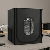 Printer Enclosure Zippered Printer Cover with Window Desktop Textile Housing for Studio