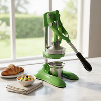 Manual Orange Juicer Easy to Use Stainless Steel Fruit Press Maximum Juice Yield Hand Crank Juicer for Commercial Users, Restaurant, Cafe