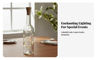 Solar Cork Light Creates mood Decorative Lighting DIY Decoration for Parties