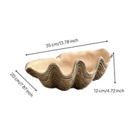 Shell Tray Coastal Tray Artistic Organizer for Coffee Table