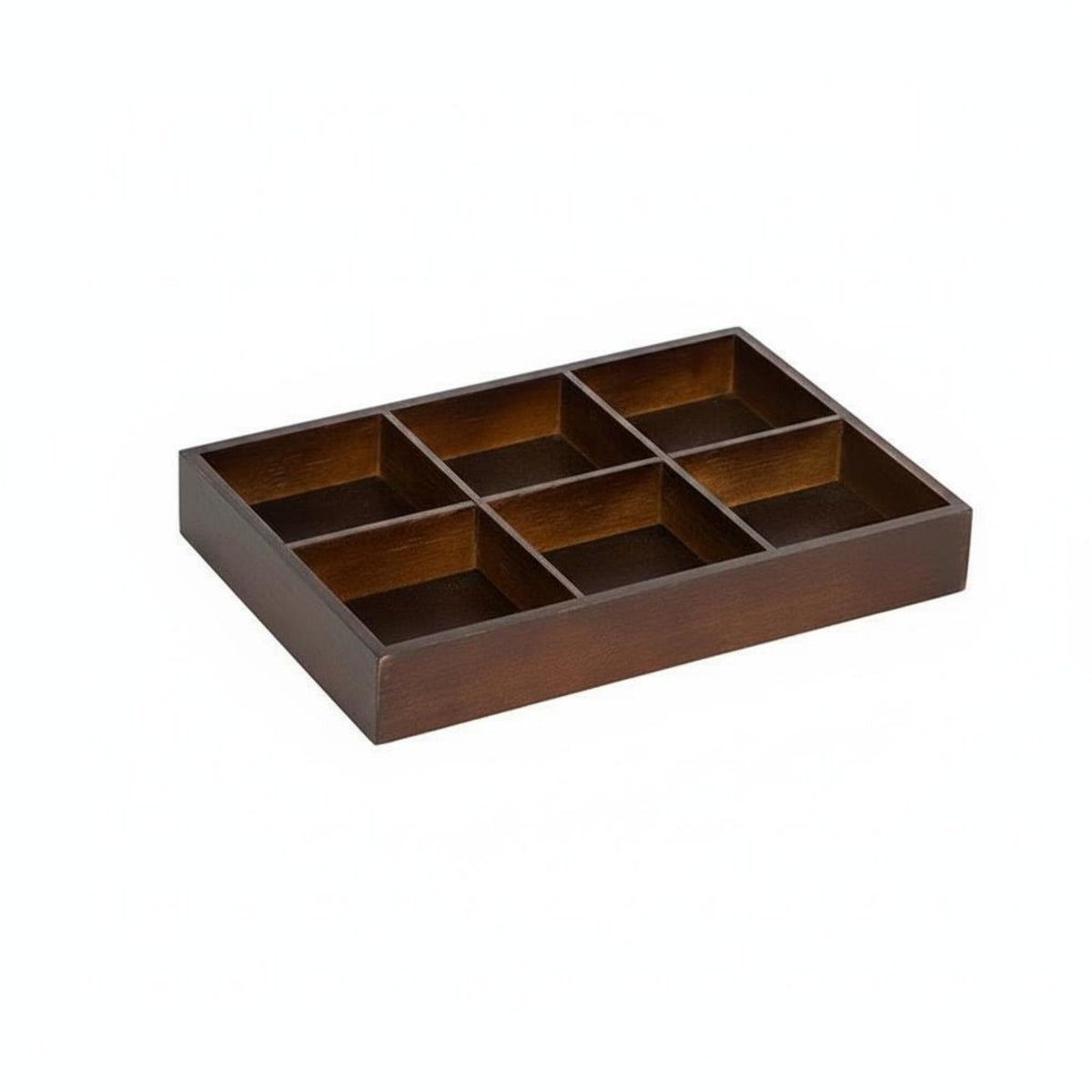 Grid Snack Platter Wood Wooden Compartment Tray for Party