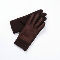 Fleece Lined Suede Gloves Thermal Fleece-Lined Warm Gloves Hand Apparel Soft & Comfortable Hand Apparel Long-Lasting for Driving
